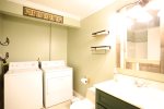 Full Bathroom on Lower Level with Washer & Dryer in Forest Ridge Vacation Home